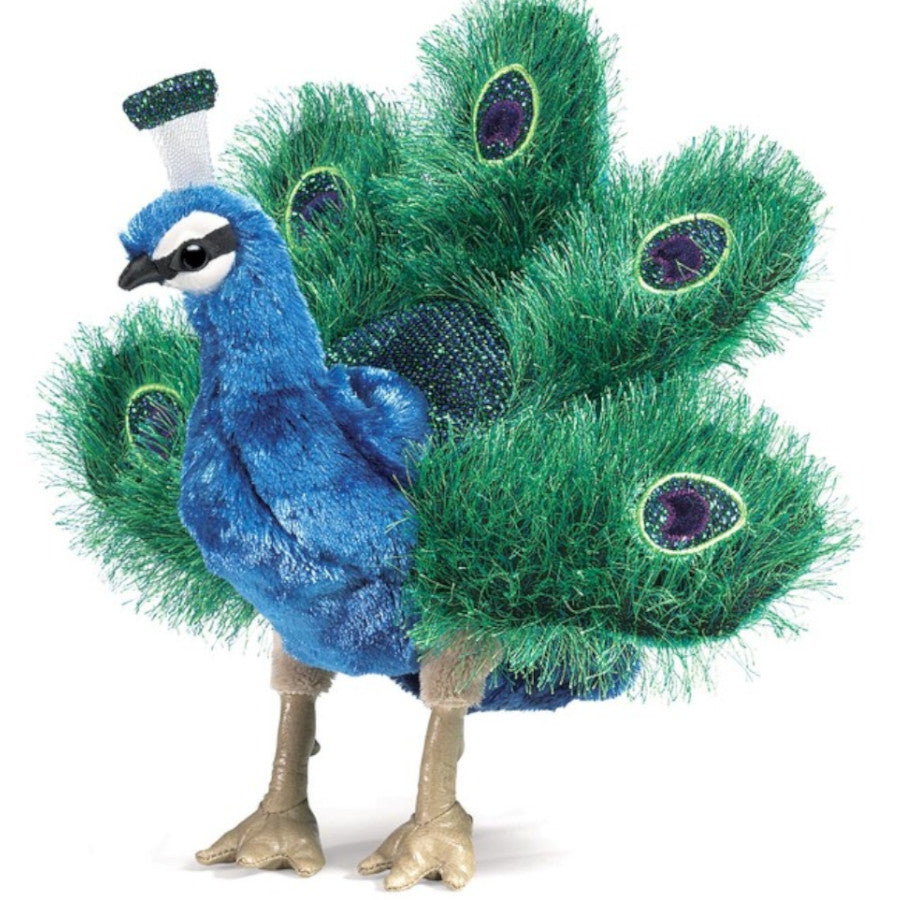 Folkmanis Hand Puppet Peacock Small
