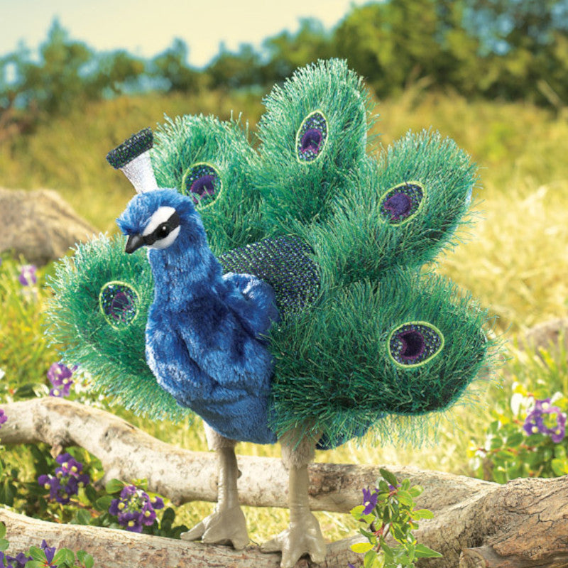 Folkmanis Hand Puppet Peacock Small 1