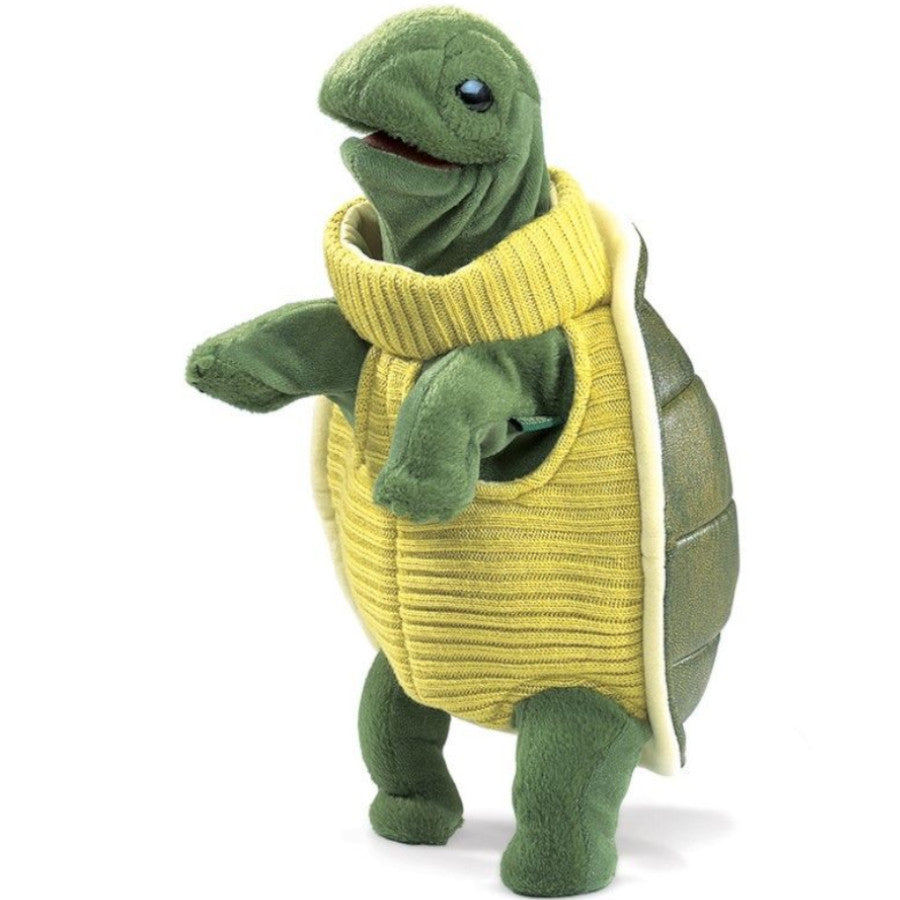 Folkmanis Hand Puppet Turtle Turtleneck