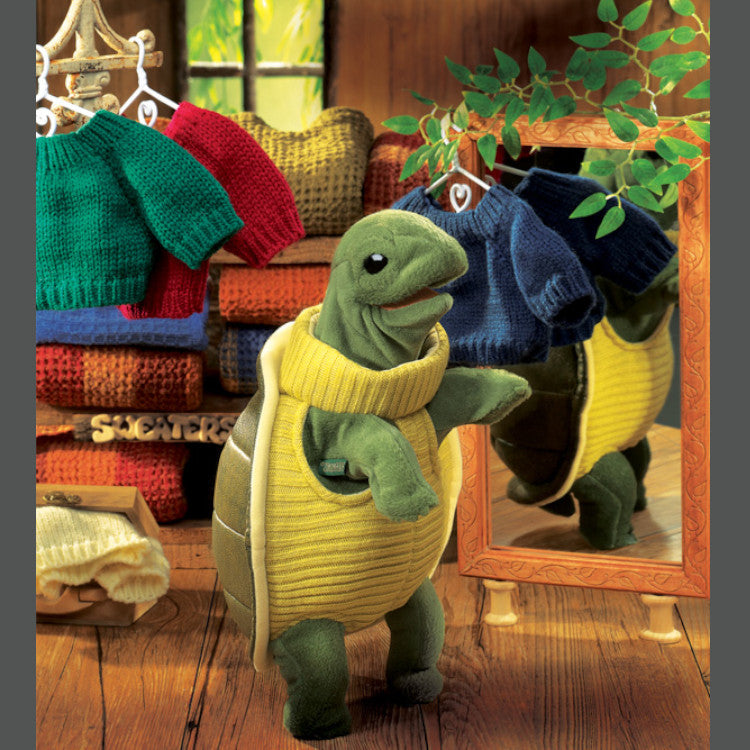 Folkmanis Hand Puppet Turtle Turtleneck 2