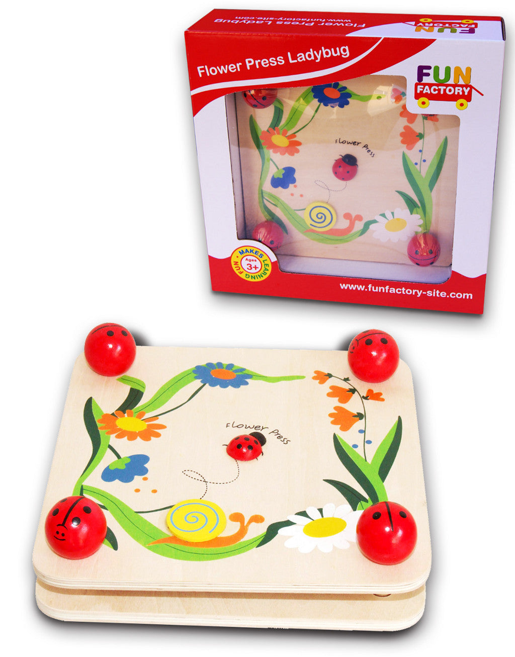 Fun Factory Flower Press Lady Bug - K and K Creative Toys