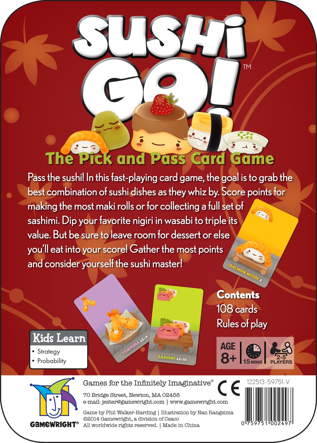 Sushi Go Card Game