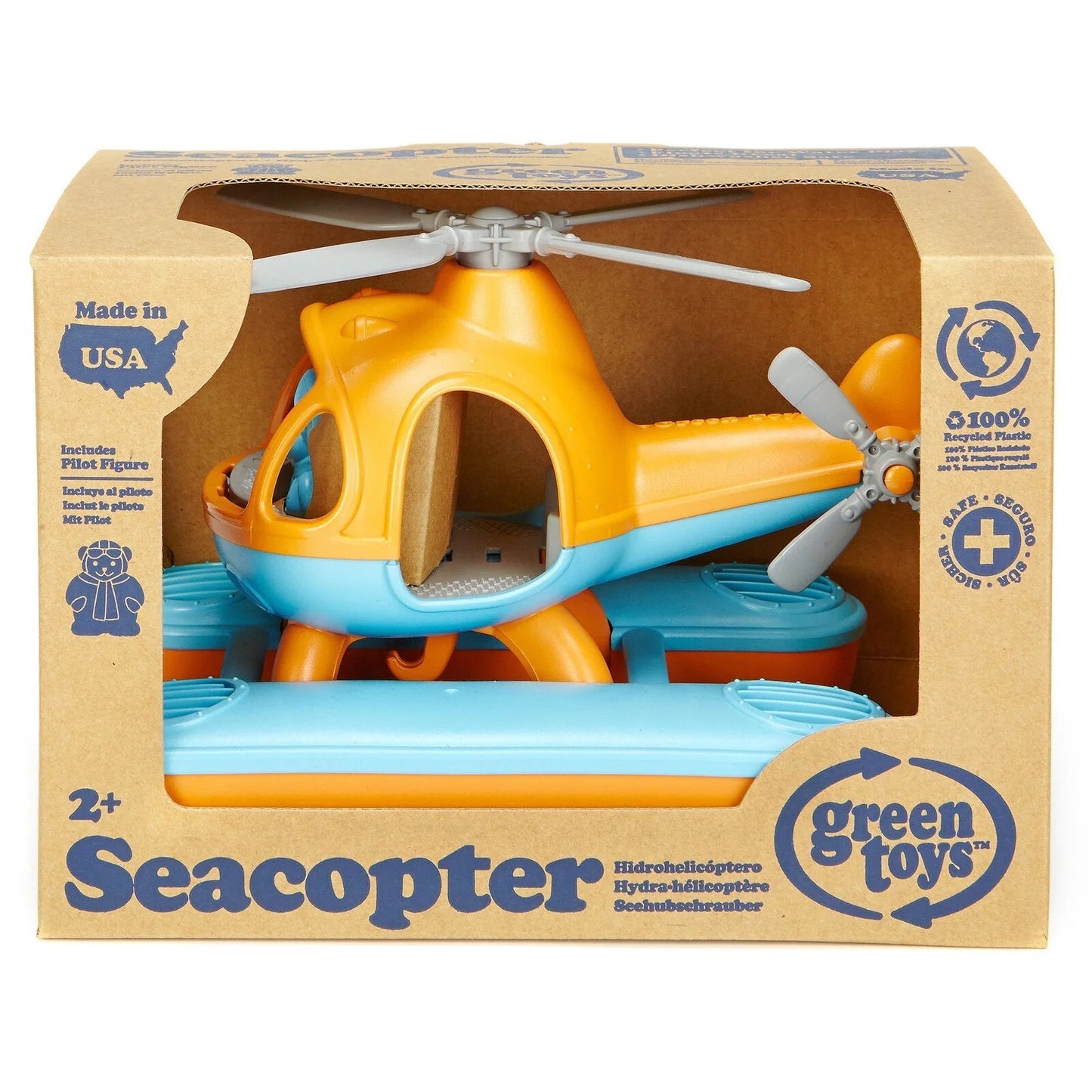 Green Toys Seacopter Orange - K and K Creative Toys