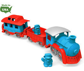 Green Toys Train Blue with Carriages
