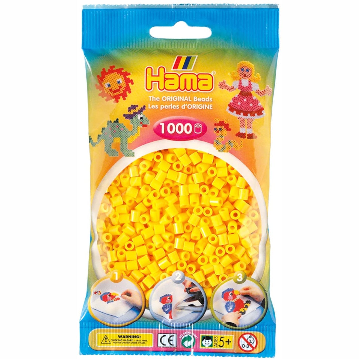 Hama Beads Bag Yellow 1,000