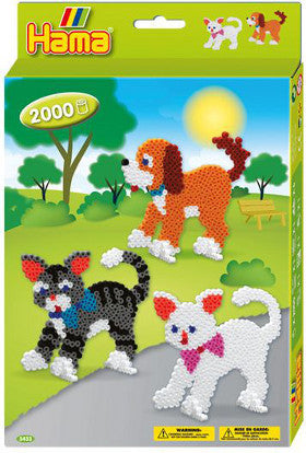 Hama Beads Dog and Cat 2000 Boxed