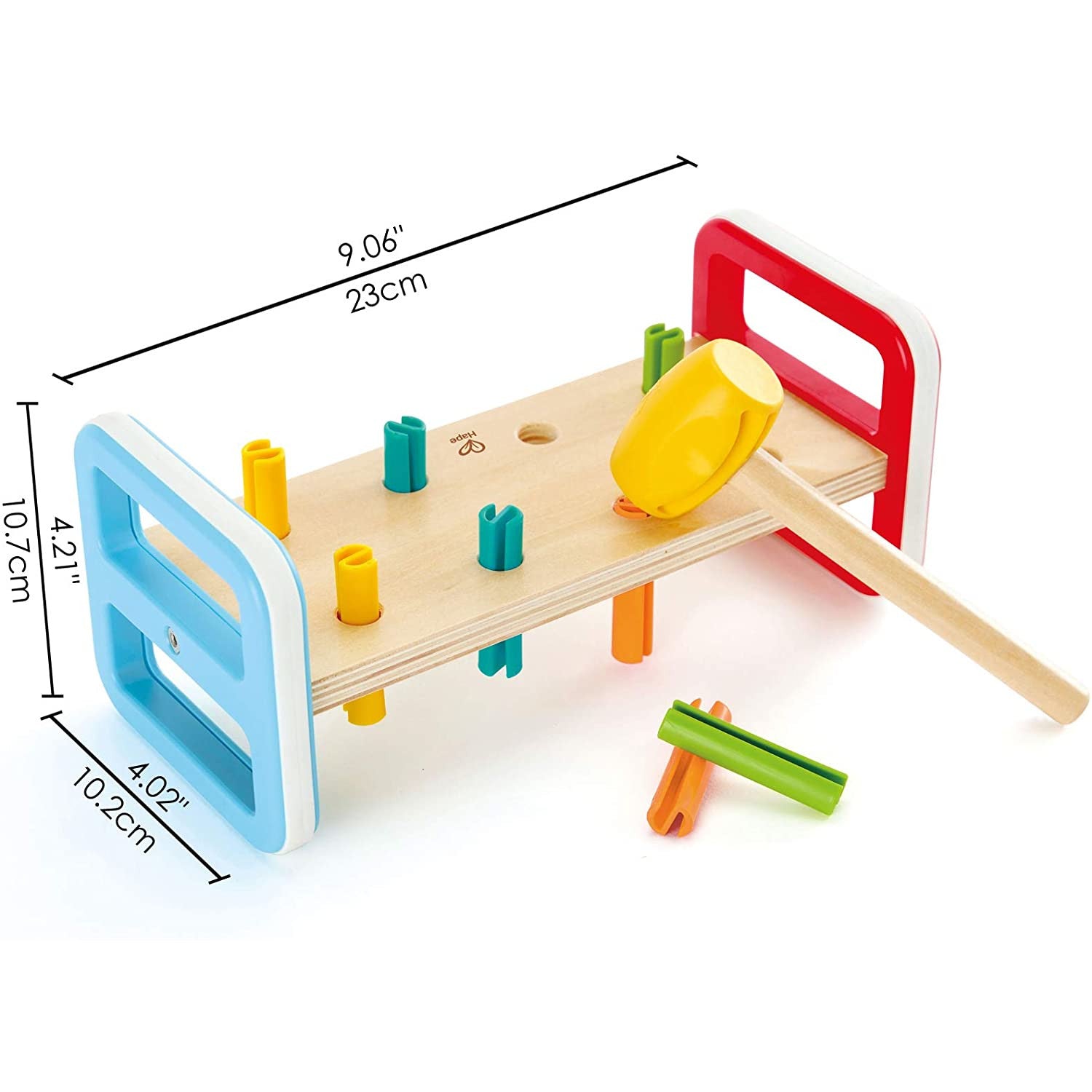 Hape Pounder Rainbow Wooden and Plastic 3