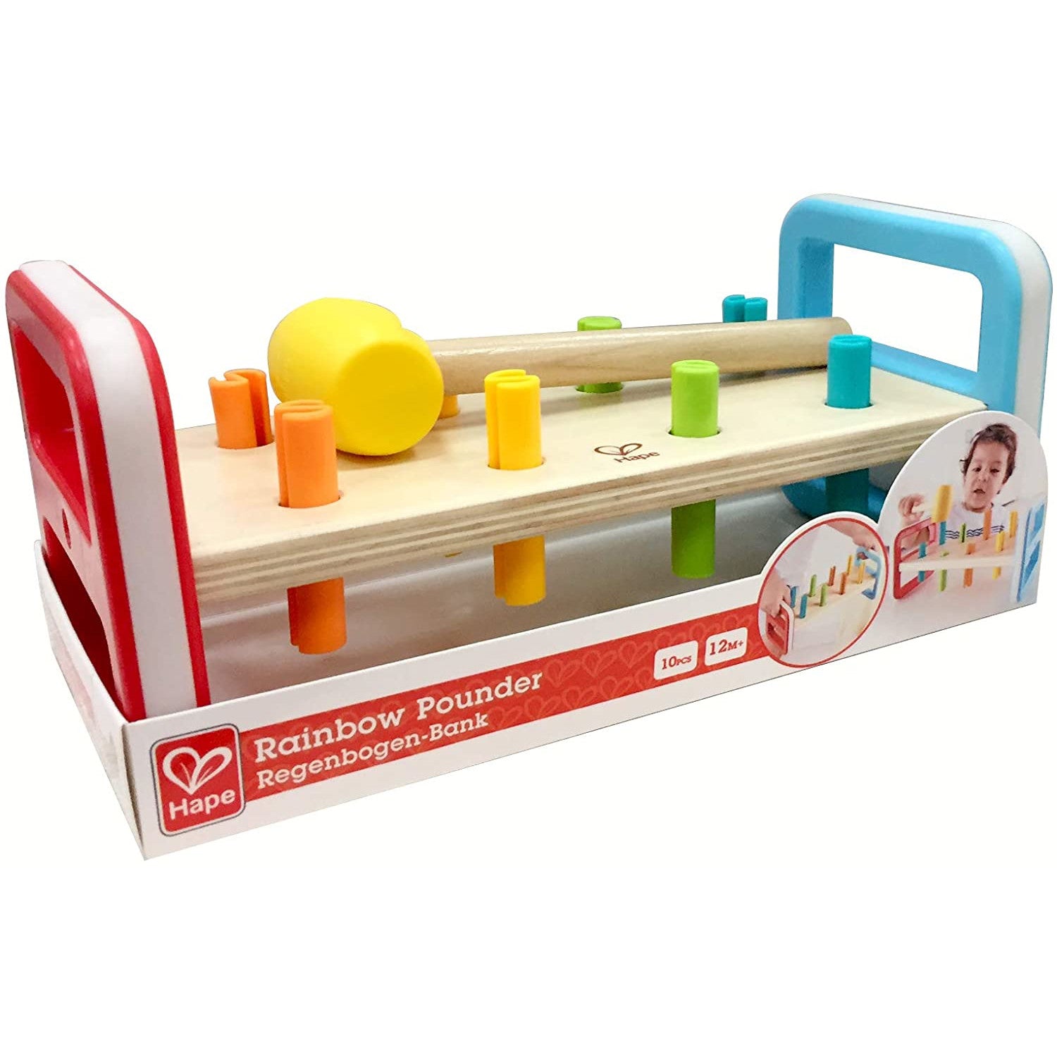 Hape Pounder Rainbow Wooden and Plastic 1