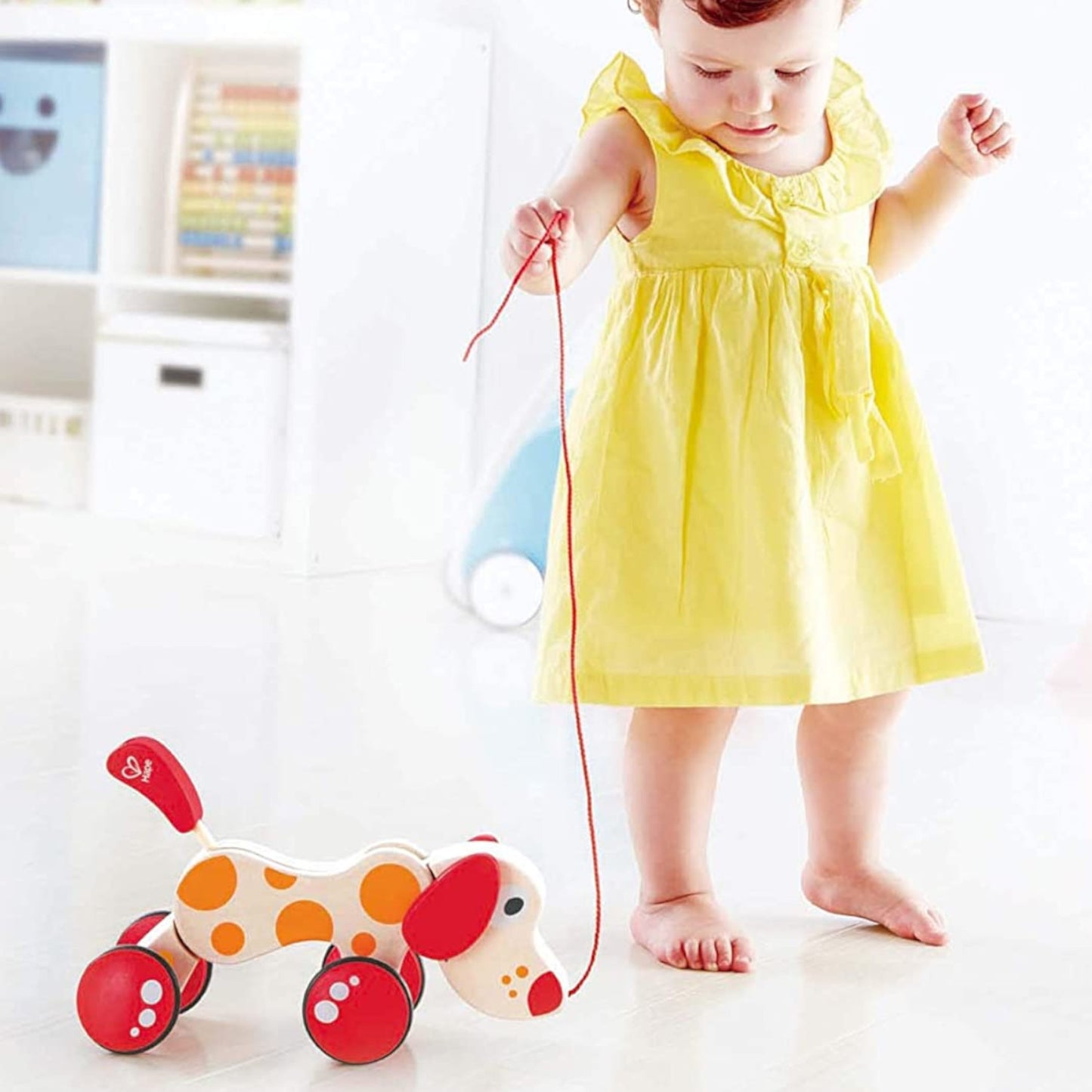 Hape Pull A Long Pepe Puppy Wooden 4