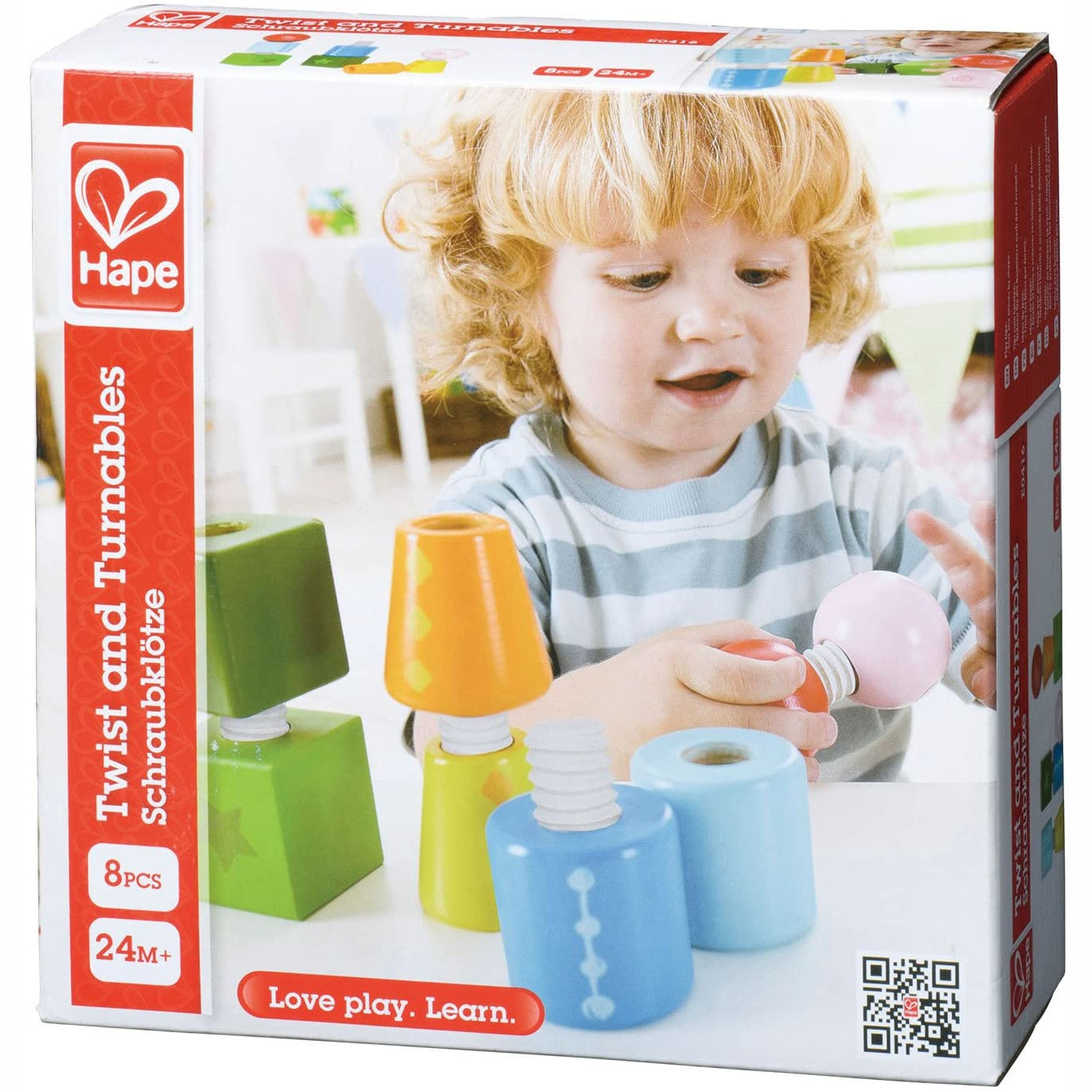 Hape Twist and Turnables Wooden 8pc