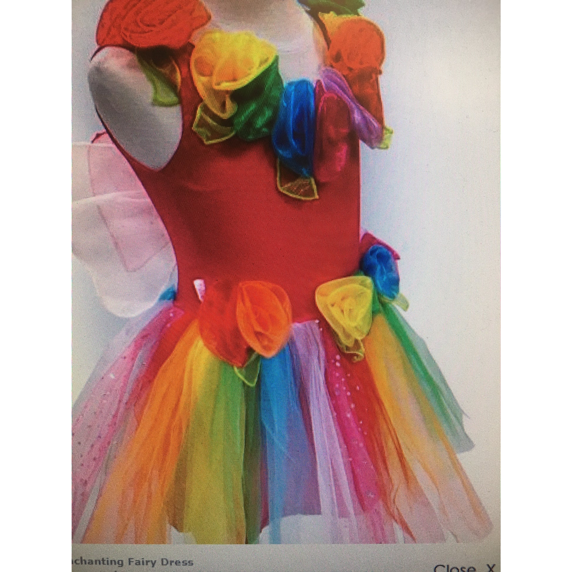 Fairy Girls Dress Up Enchanting Fairy Dress Rainbow - K and K Creative Toys