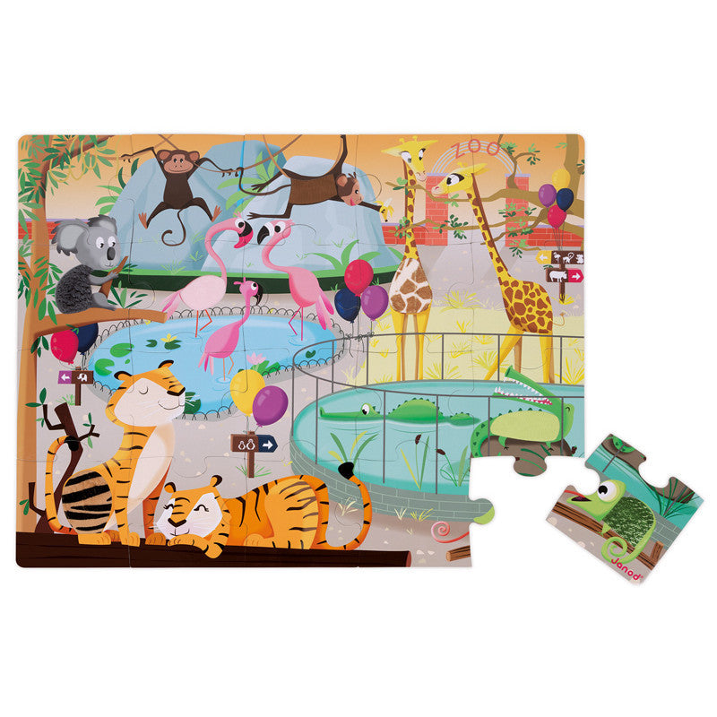 Janod Puzzle Tactile Zoo 20pc 2
