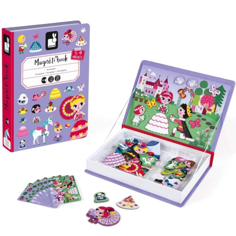 Janod Magnetibook Princess 55 Magnets 2