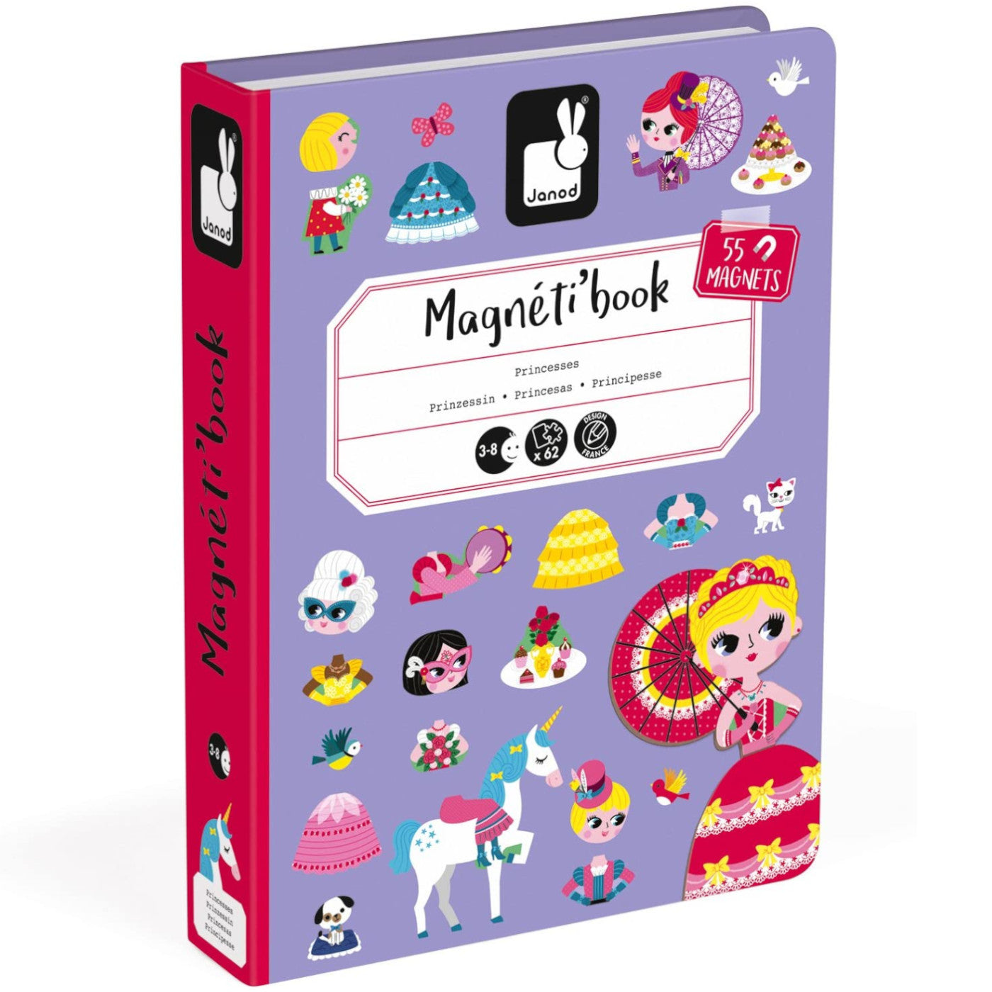 Janod Magnetibook Princess 55 Magnets