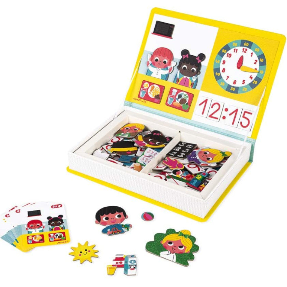 Janod Magnetic Book Learn to Tell the Time 75pc 4