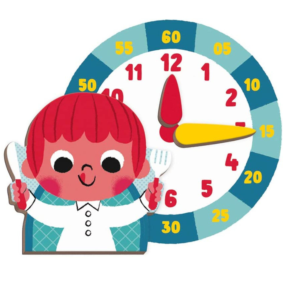 Janod Magnetic Book Learn to Tell the Time 75pc 3