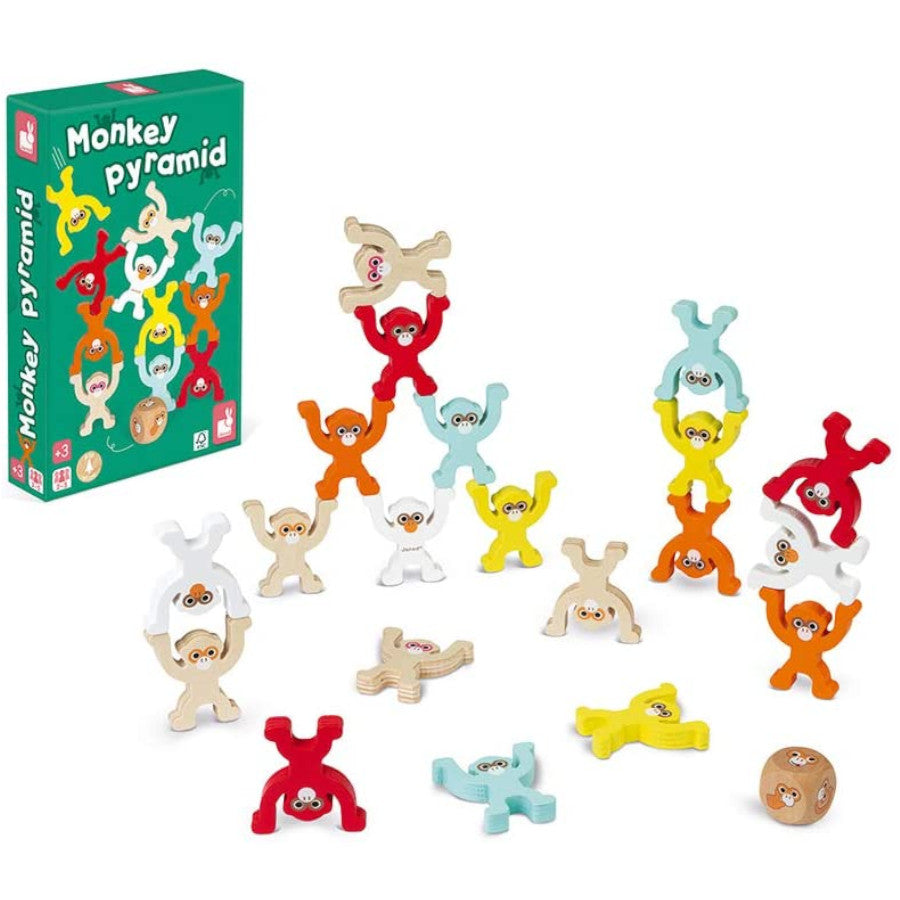 Janod Monkey Pyramid Game 3