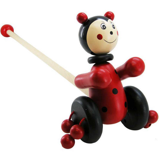Kaper Kidz Push Along Ladybird Wooden