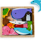 Kiddie Connect Puzzle Sea Creatures Chunky Wooden 11pc