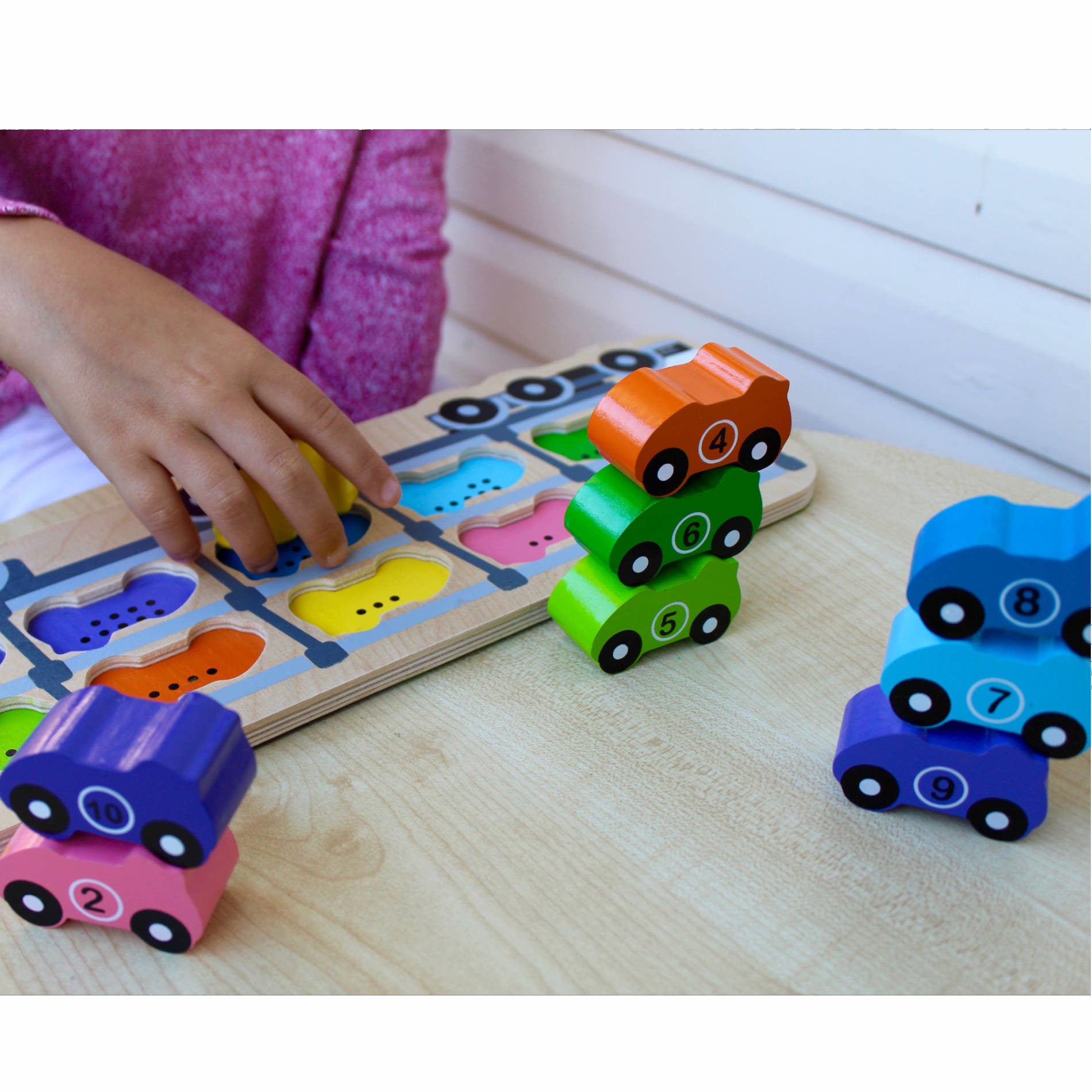 Kiddie Connect Puzzle 1 – 10 Car Wooden 2
