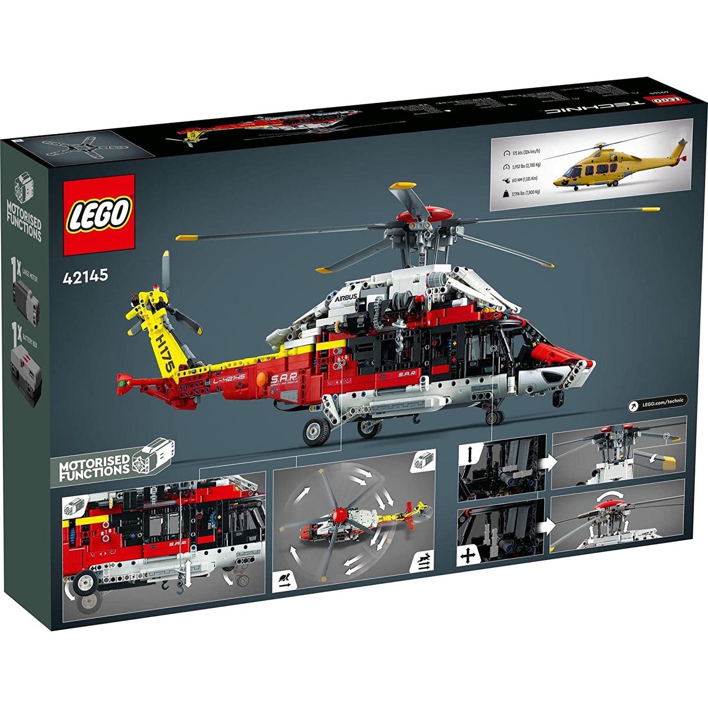 LEGO Technic Airbus H175 Rescue Helicopter 42145 5
