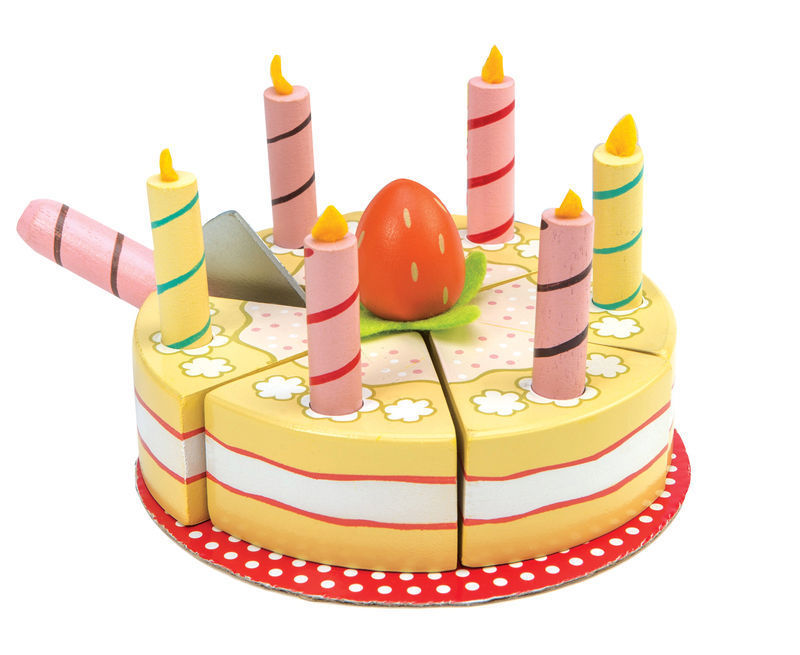 Le Toy Van Birthday Cake Vanilla Wooden