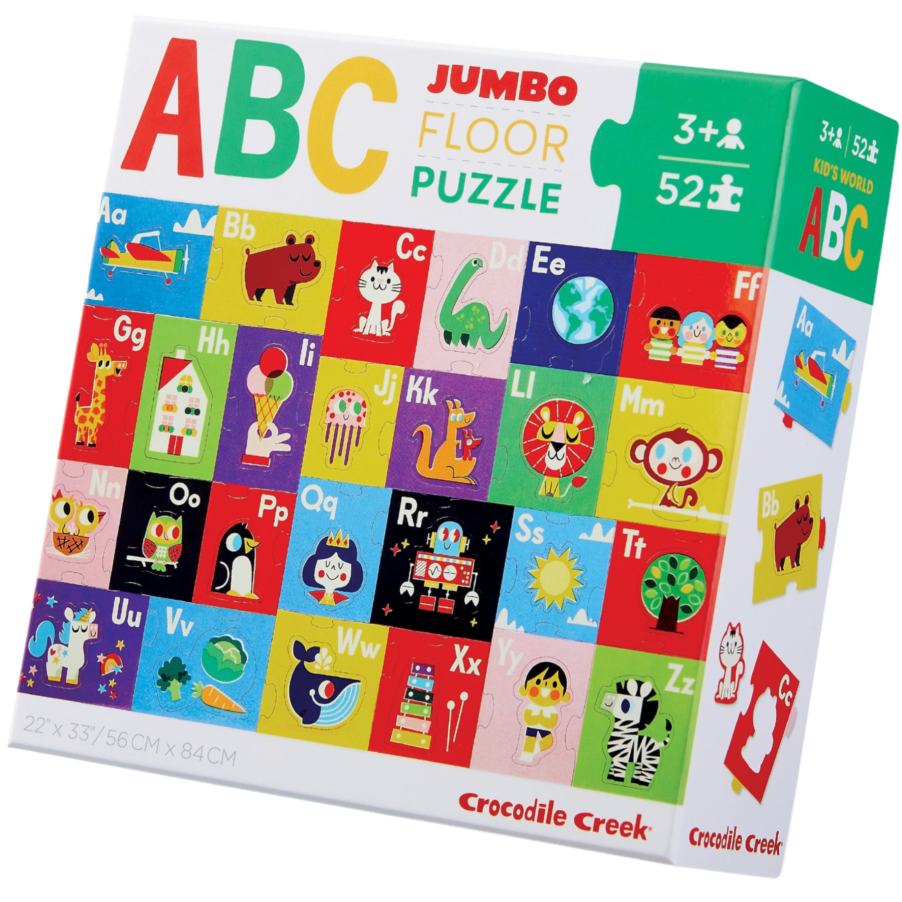 Crocodile Creek Puzzle Kids World ABC Let's Learn 52pc