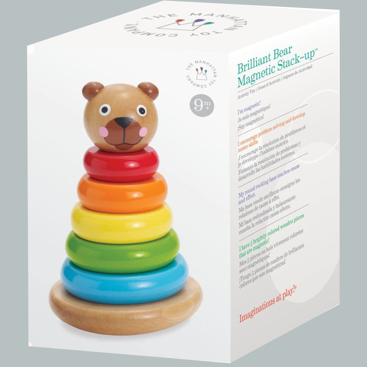 Manhattan Toy Brilliant Bear Magnetic Stack Up 1