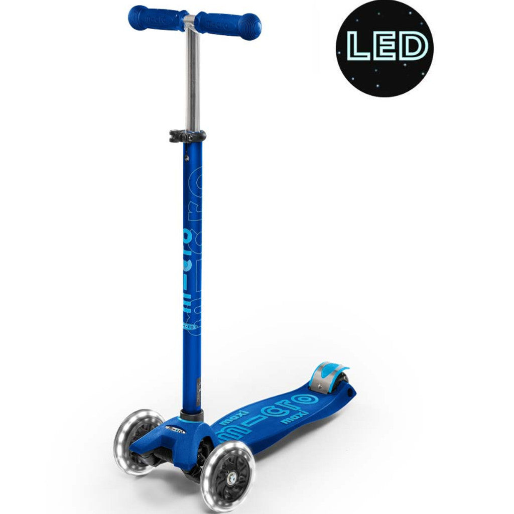 Micro Scooter Maxi Deluxe LED Navy