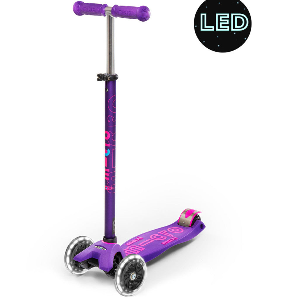 Micro Scooter Maxi Deluxe LED Purple