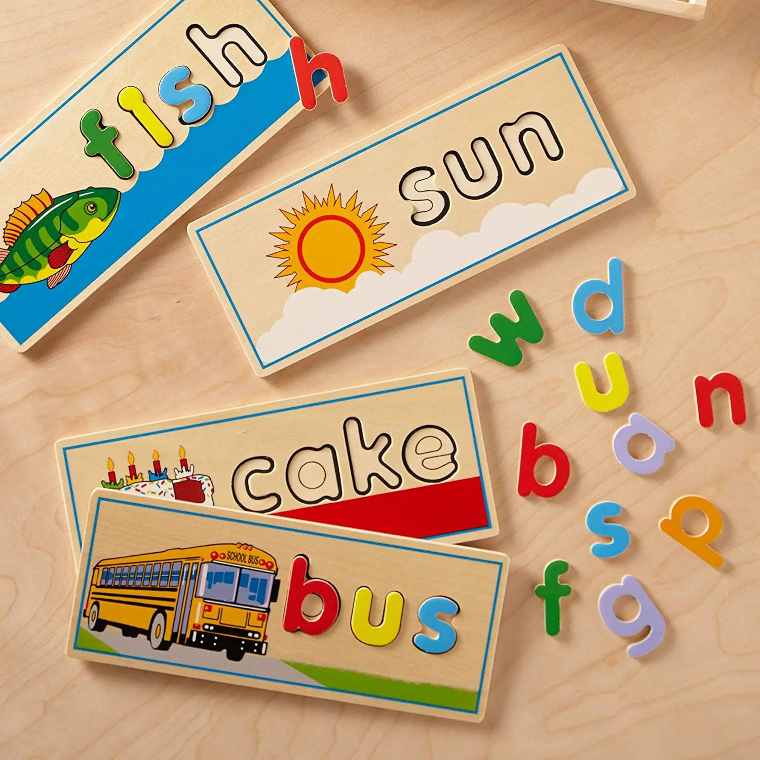 Melissa and Doug wooden set see and spell