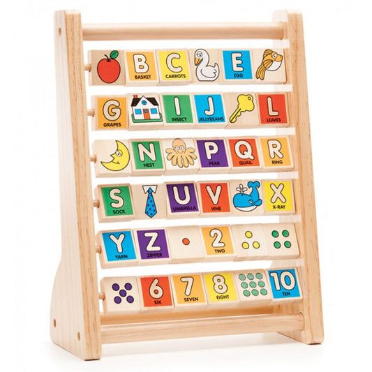 Melissa and Doug Wooden Abacus ABC and 123