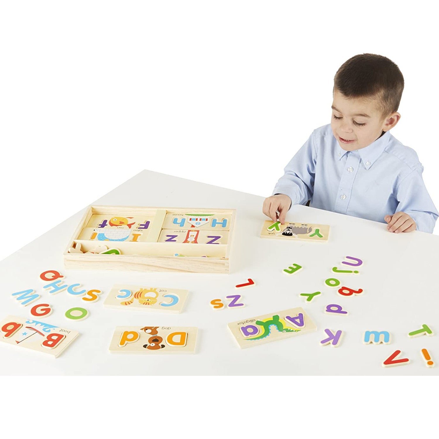 Melissa and Doug Alphabet Picture Boards Wooden 3