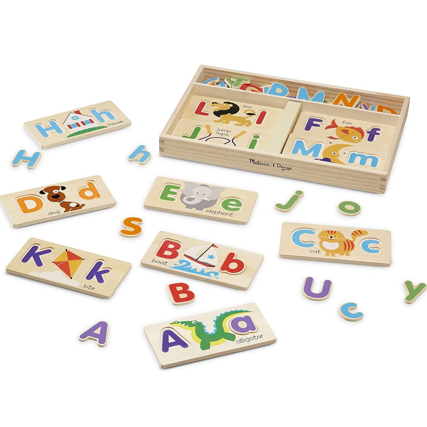 Melissa and Doug Alphabet Picture Boards Wooden 2