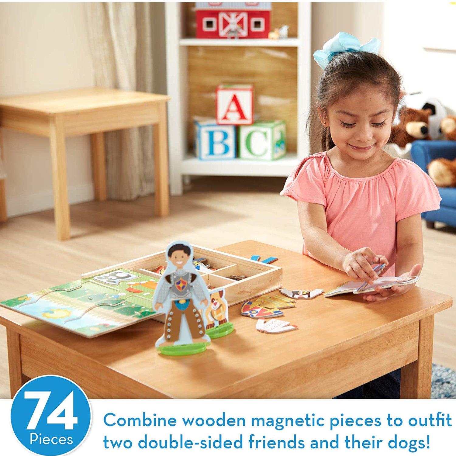 Melissa & Doug Occupations Magnetic Play Set Wooden 74pc 1