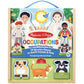 Melissa & Doug Occupations Magnetic Play Set Wooden 74pc 2