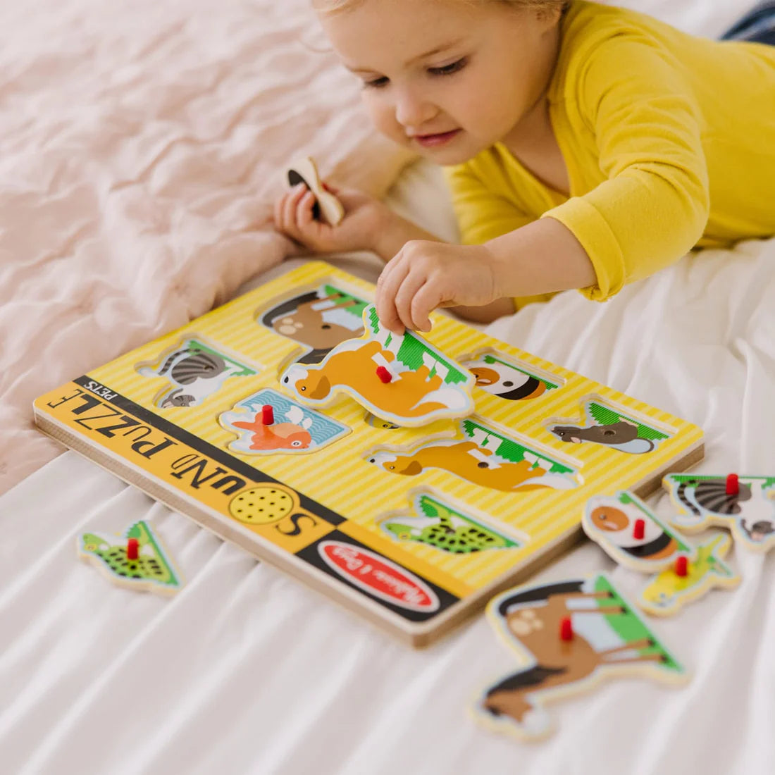 Melissa and Doug Puzzle Pet Sound Wooden 8pc