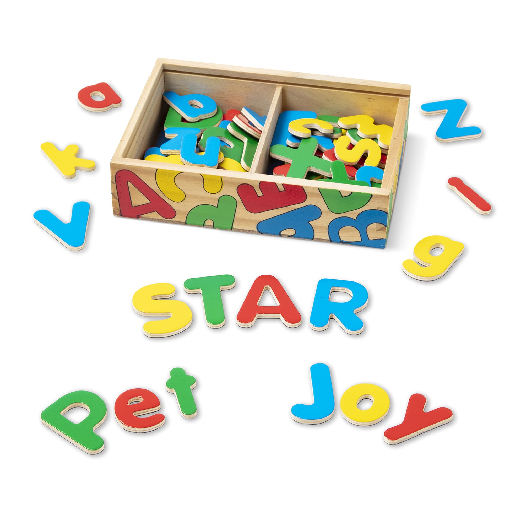 Melissa and Doug Wooden Alphabet Magnets in Box