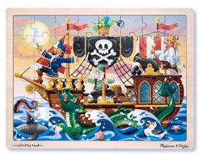 Melissa and Doug Puzzle Pirate Adventure Wooden 48pc