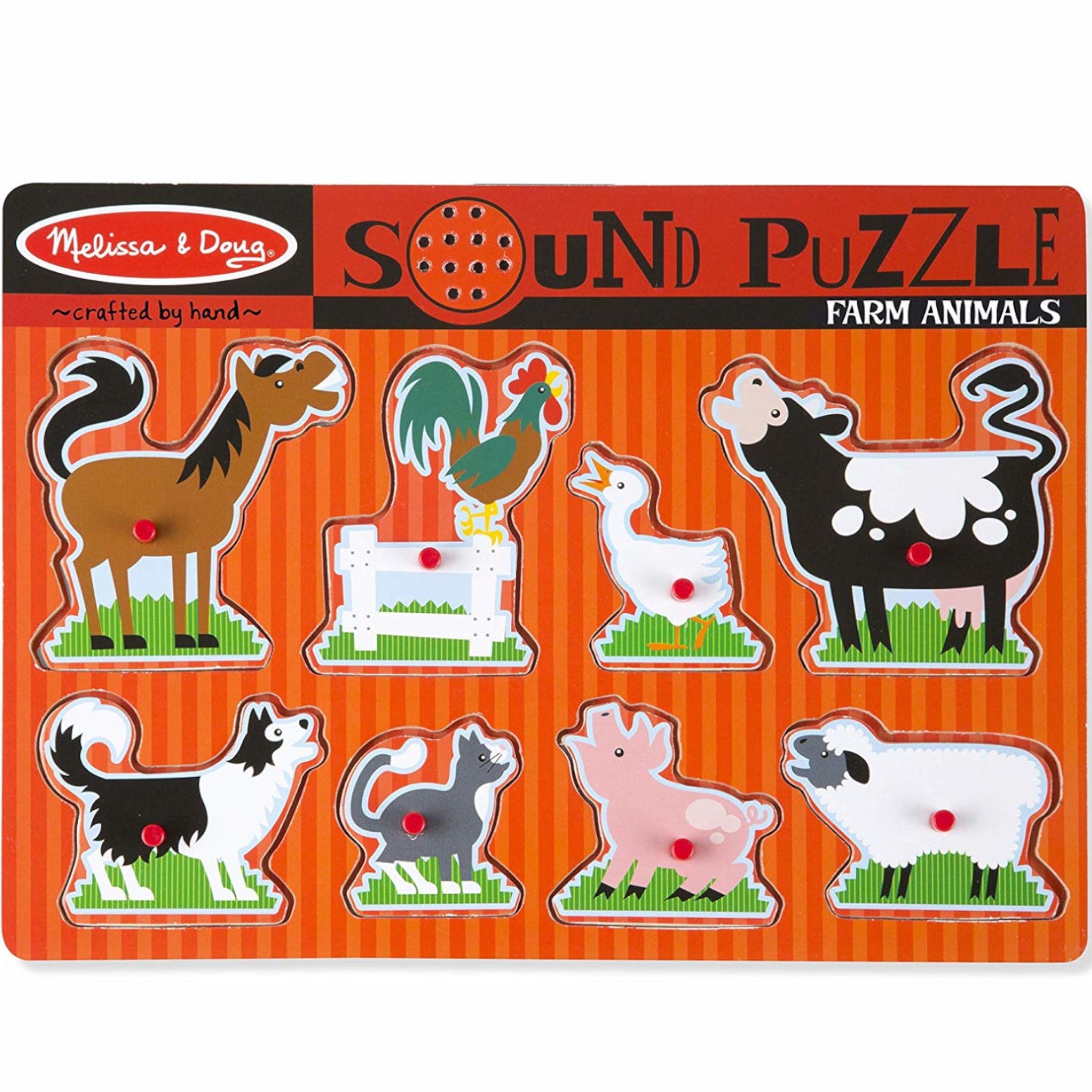 Melissa and Doug Puzzle Farm Animals Sound 8pc