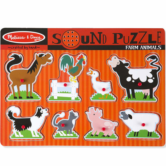 Melissa and Doug Puzzle Farm Animals Sound 8pc