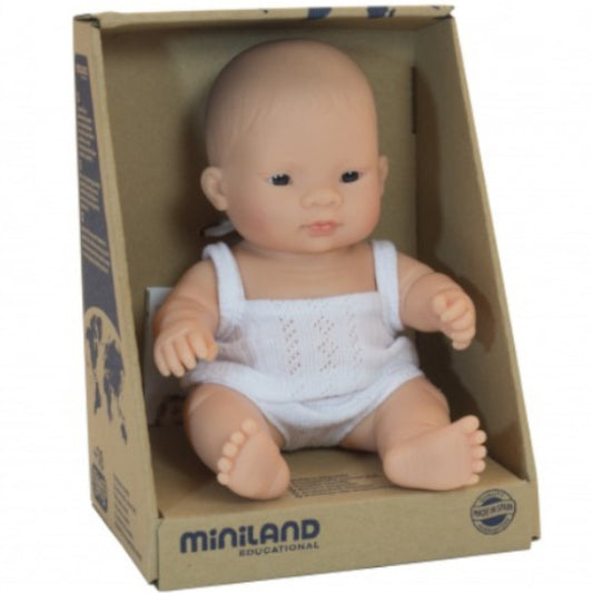 Miniland Doll Girl Asian 21cm with Underclothes