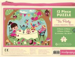 Mudpuppy Puzzle Tea Party 12pc in Zip Bag