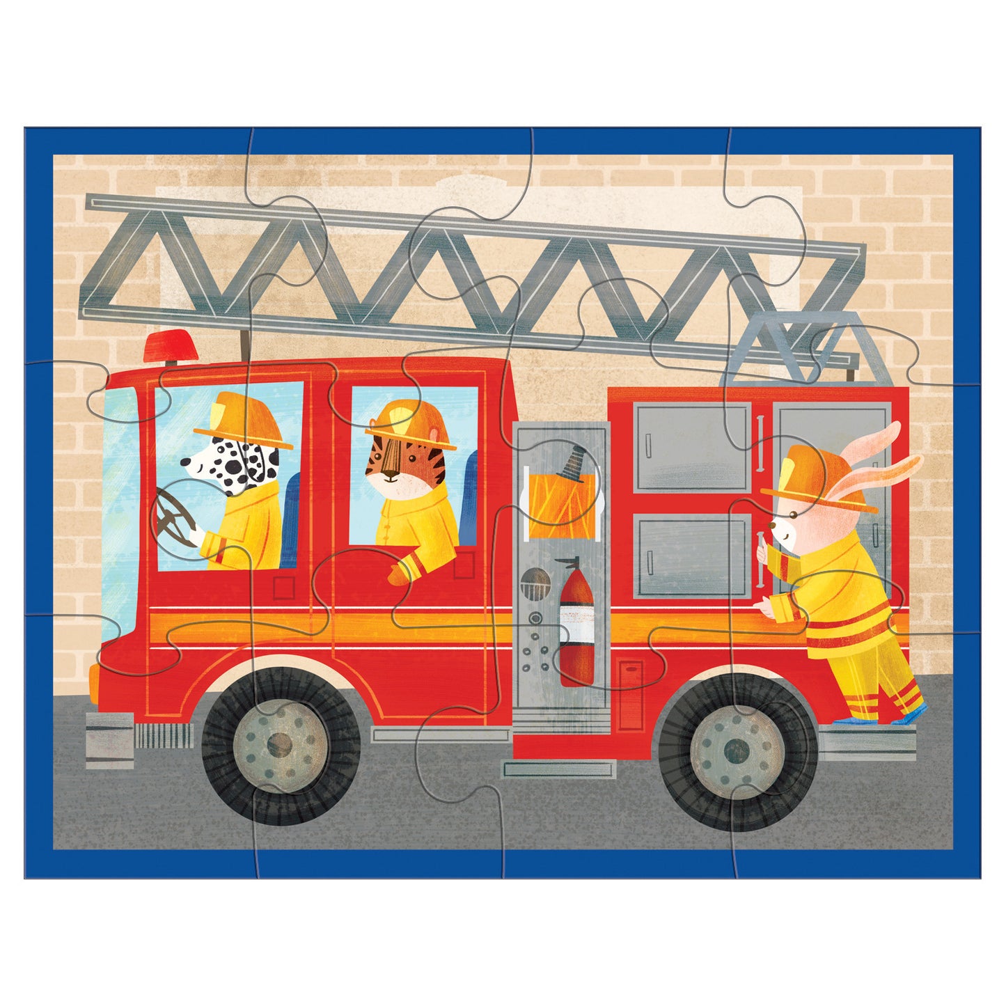 Mudpuppy Puzzle Fire Truck 12 pc 2