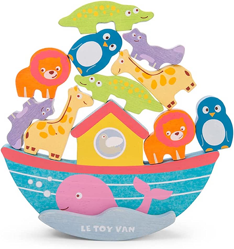 Le Toy Van Noah's Balancing Ark with 10 Animals Wooden