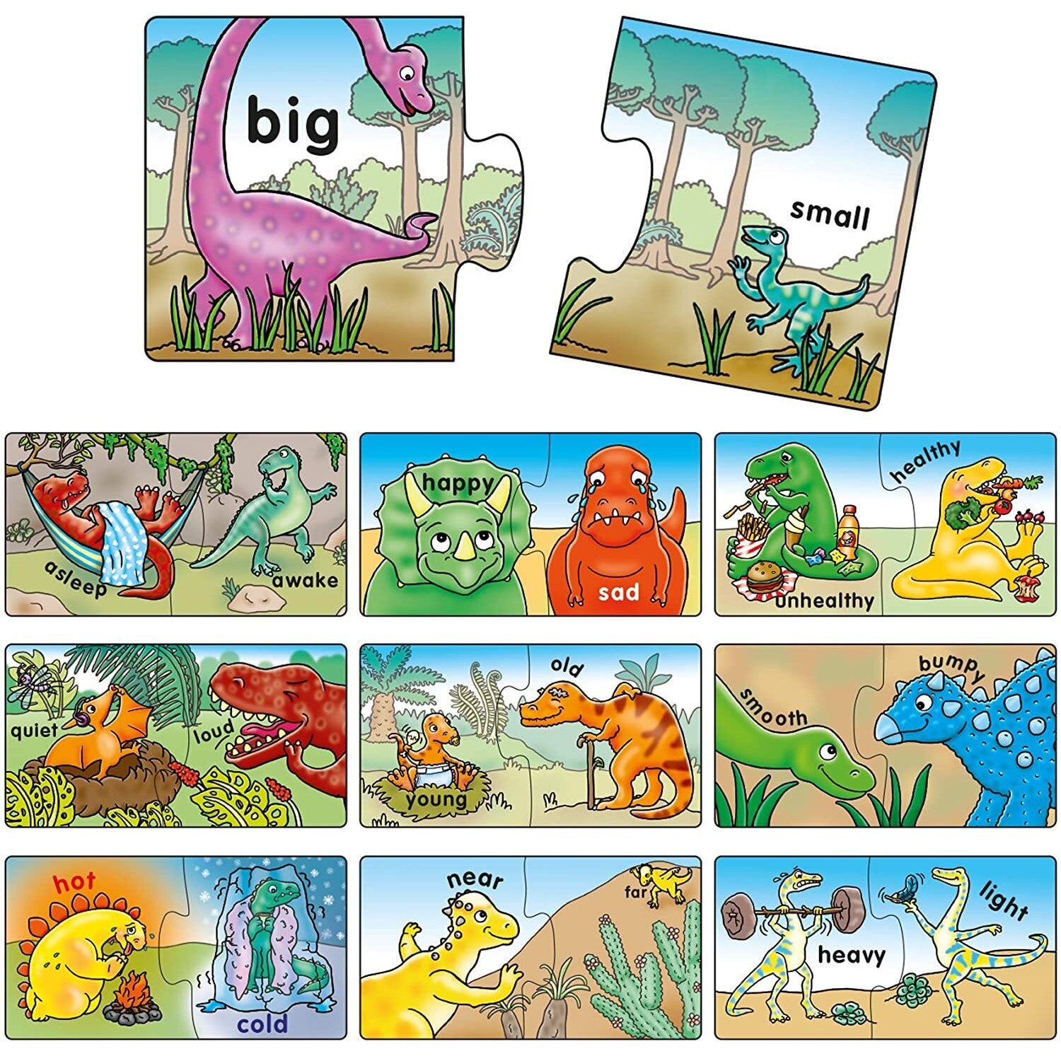 Orchard Toys  Dinosaur Opposites Activity Puzzles 1