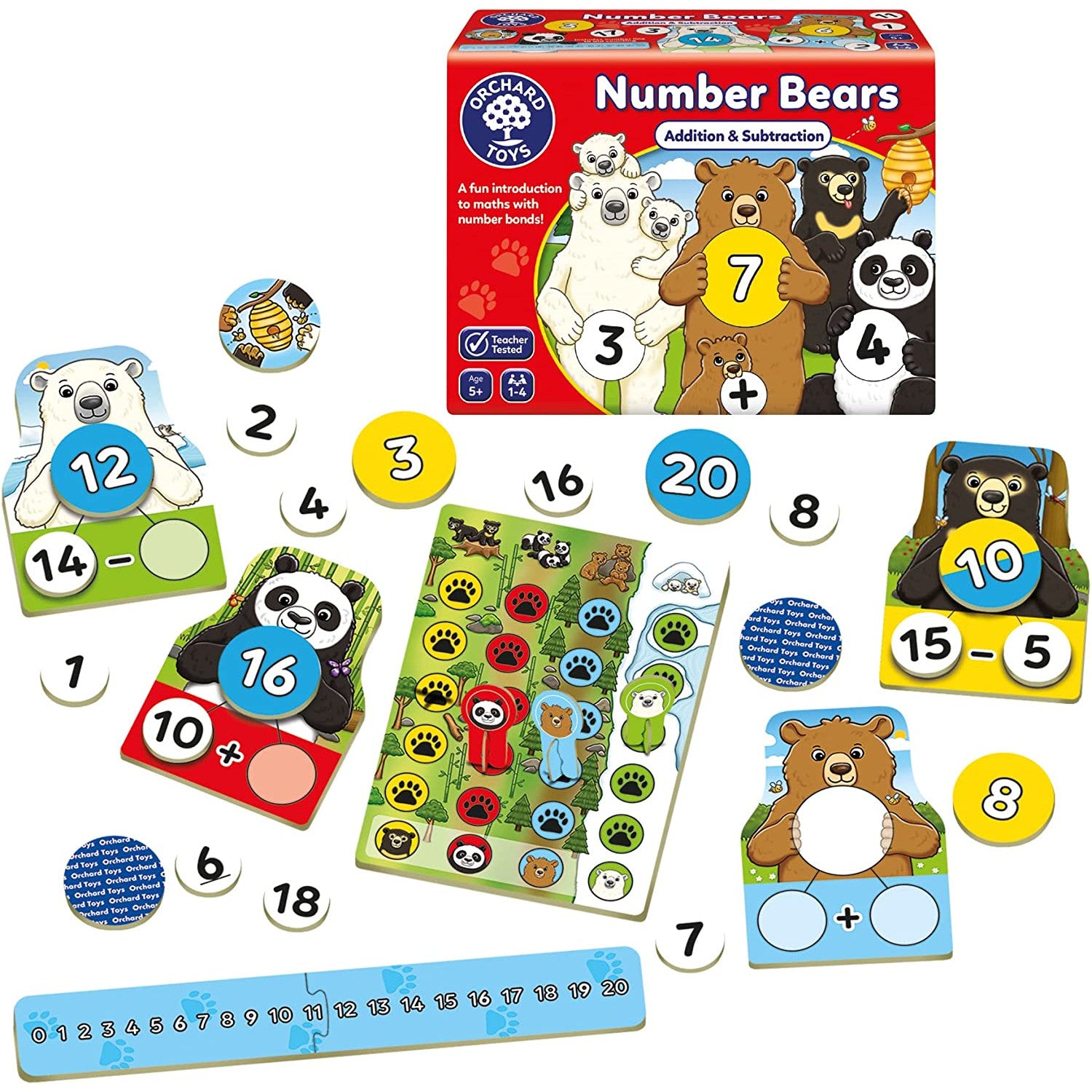 Orchard Toys Number Bears Game 1