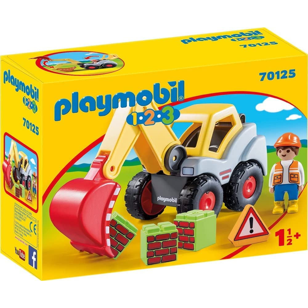 PLAYMOBIL 1.2.3 Shovel Excavator