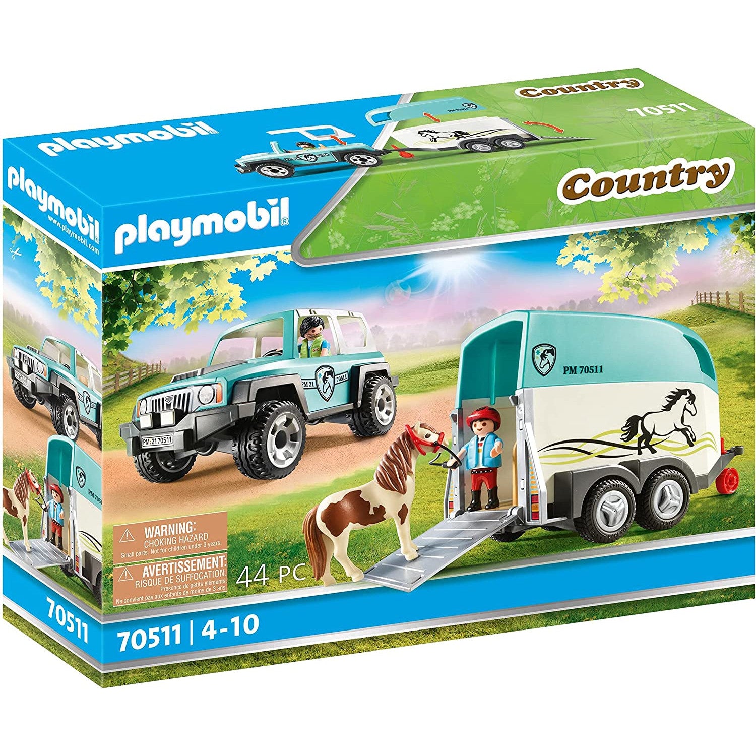 PLAYMOBIL Country Car with Pony Trailer
