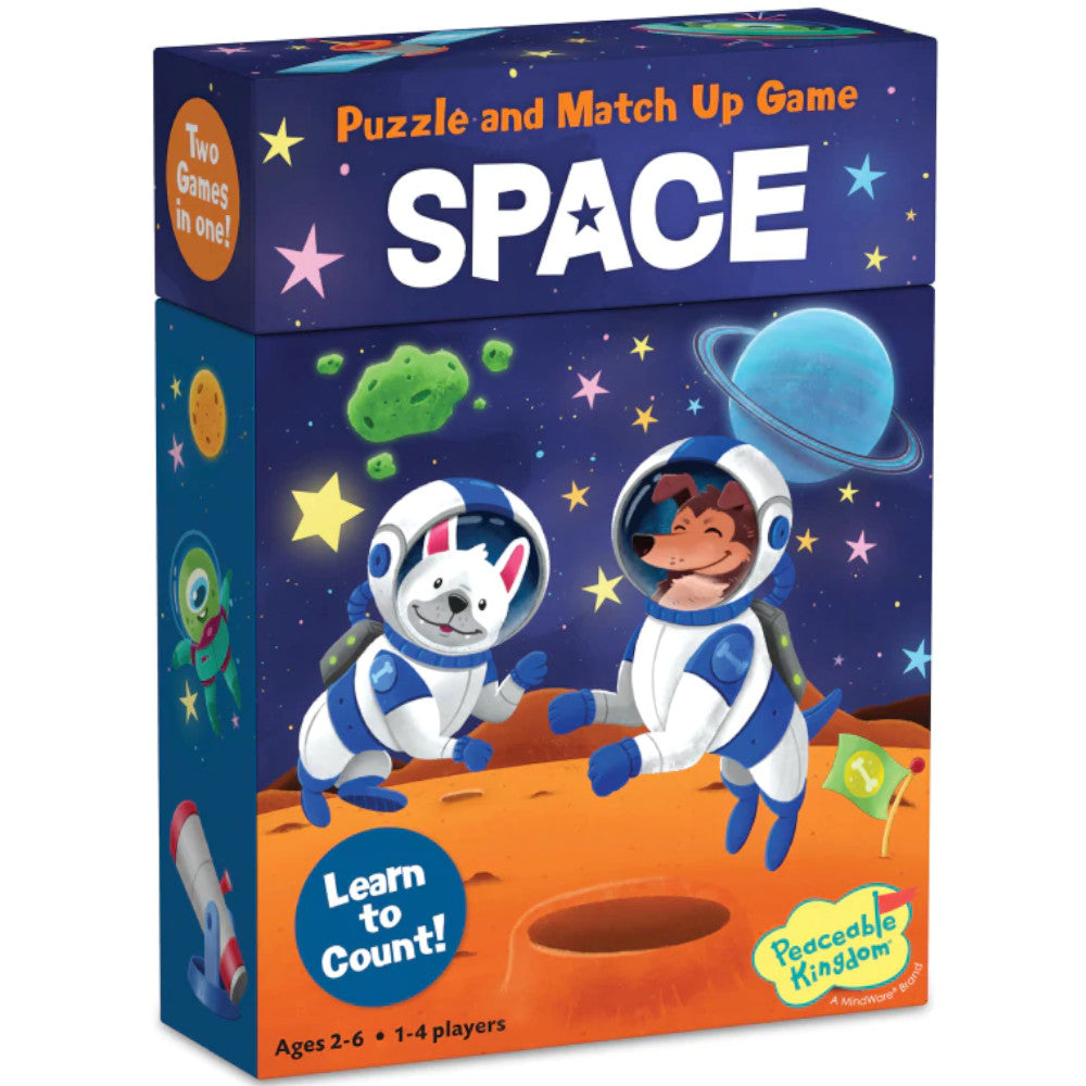 Peaceable Kingdom Puzzle and Match Up Game Space